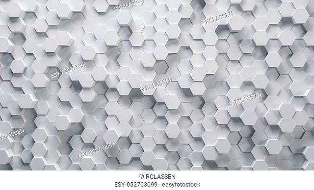 white 3D hexagons structure background. ideal for websites and magazines layouts
