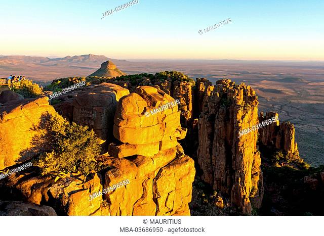 South Africa, Camdeboo, Valley of Desolation, lookout