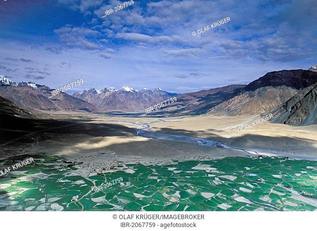 Fields of Tongde near Padum, Zanskar, Ladakh, Indian Himalayas, Jammu and Kashmir, northern India, India, Asia