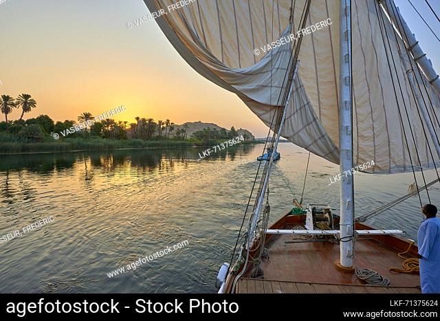 lazulli boat, egypt, river nile, landscape