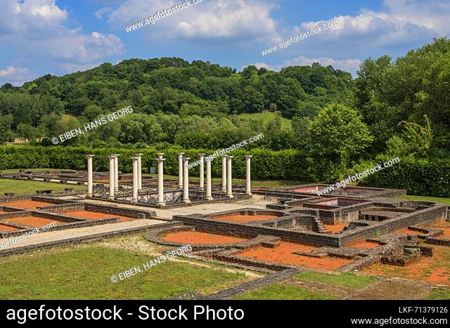 Roman villa in Echternach, canton of Echternach, Grand Duchy of Luxembourg