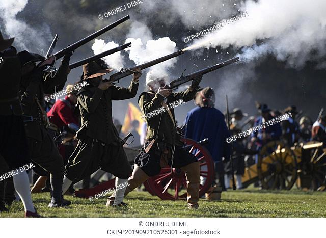 Re-enactment of 1620 White Mountain Battle was held on September 21, 2019, in Prague, Czech Republic. (CTK Photo/Ondrej Deml)