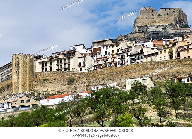 Panoramic view of Morella village  Castellón  Spain