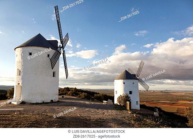 windmills of puerto lapice. ciudad real. spain