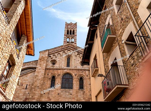 Day view of Cathedral of Santa Maria d'Urgell. Catalonia