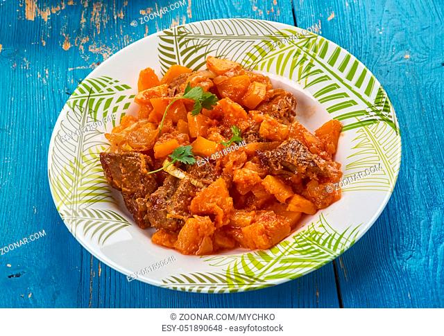 Spicy Lamb Stew with Butternut Squash