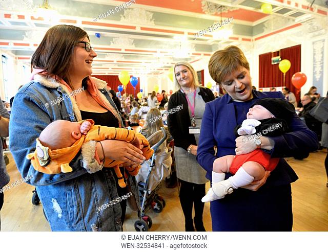 Scotland's First Minister Nicola Sturgeon attends a celebration event to celebrate NHS Tayside having supported more than 1
