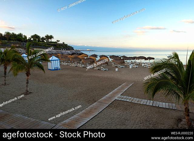 Spain, Canary Islands, Tenerife, Costa Adeje, Playa del Duque