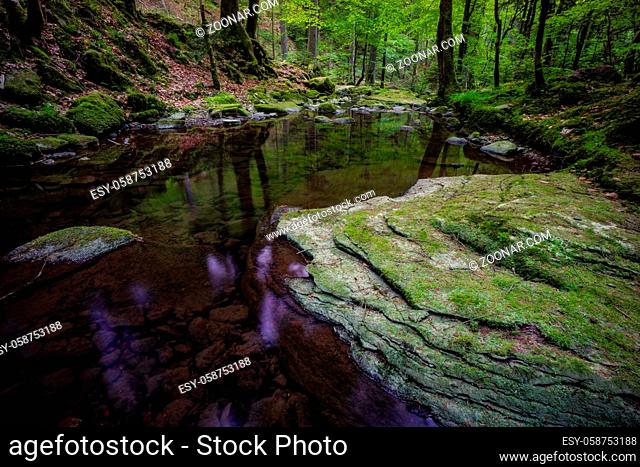waterfall water stream in black forest Germany
