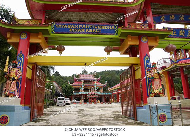 The main arch of 'Vihara Qikung' Ji Gong House Of Help in Singkawang, West Kalimantan, Indonesia
