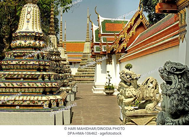 Wat Phra Chetuphon monastery King Rama one Chakri dynasty 16th century biggest temple in Thailand ; Pagodas ; Thailand ; South East Asia