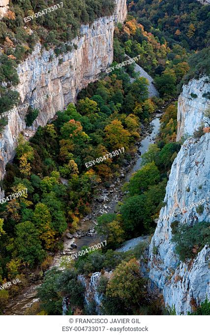 Cliffs of Arbayun, Navarra, Spain