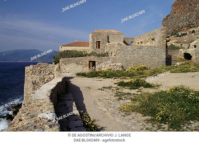 Stone house in Monemvasia, Peloponnese, Greece