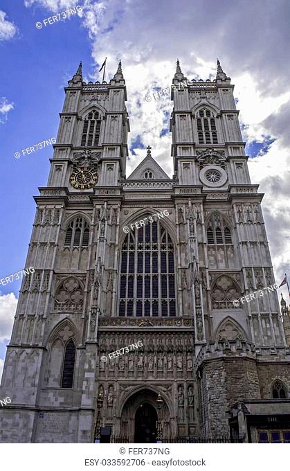 Westminster Abbey, in the city of London, England