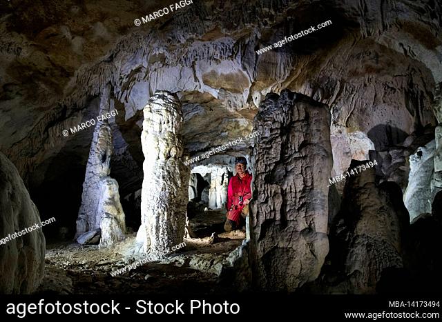 Stalactite cave in France, Grottes de Vaux