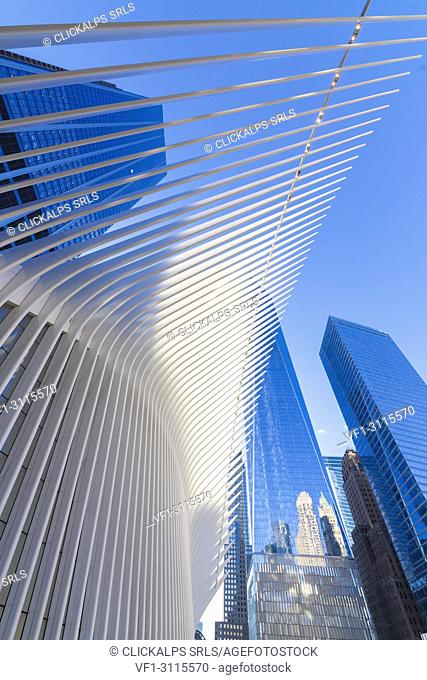 The Oculus building by Santiago Calatrava, One World Trade Center, Lower Manhattan, New York City, USA