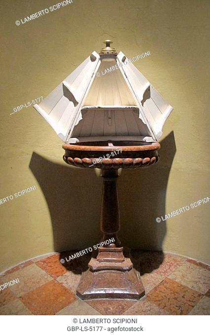object, lamp, Verdi Museum, 2013, Roncole Verdi, Busseto, Italy
