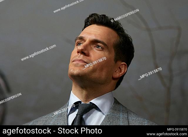 Actor Henry Cavill attend Photocall and red carpet The Witcher at Kinépolis cinema on December 9, 2021 in Madrid, Spain