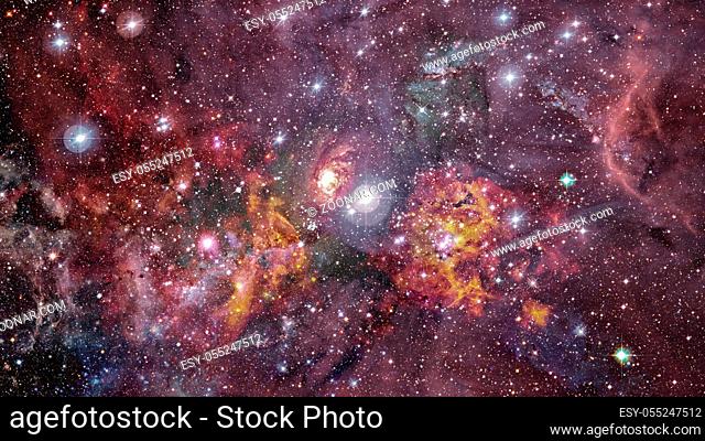 Spiral galaxy in space. Nature sky. Elements of this image furnished by NASA