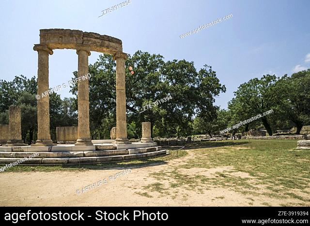 Philippeion (4th century B. C. ). Olympia Archaeological Park. Olympia, Greece, Europe