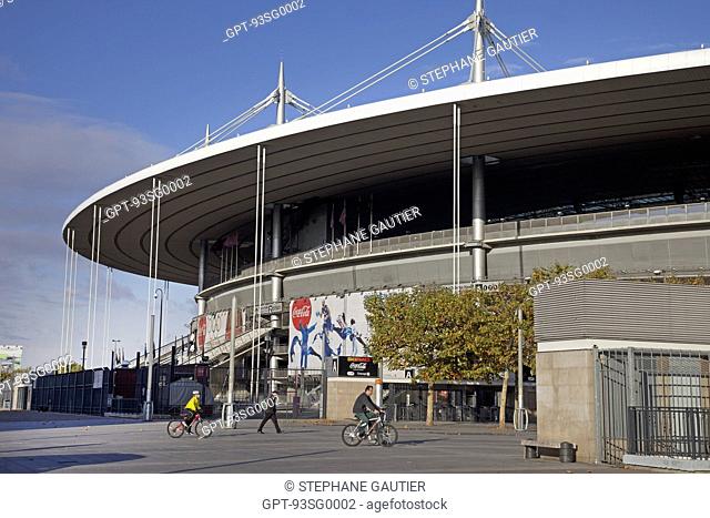 STADE DE FRANCE, THE BIGGEST STADIUM IN FRANCE, BUILT BETWEEN 1995 AND 1998 TO MEET THE NEEDS OF THE SOCCER WORLD CUP, LA PLAINE SAINT-DENIS QUARTER