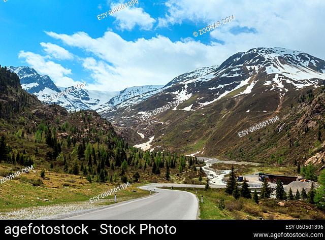 Summer view from road to Kaunertal Gletscher (Austria, Tirol)