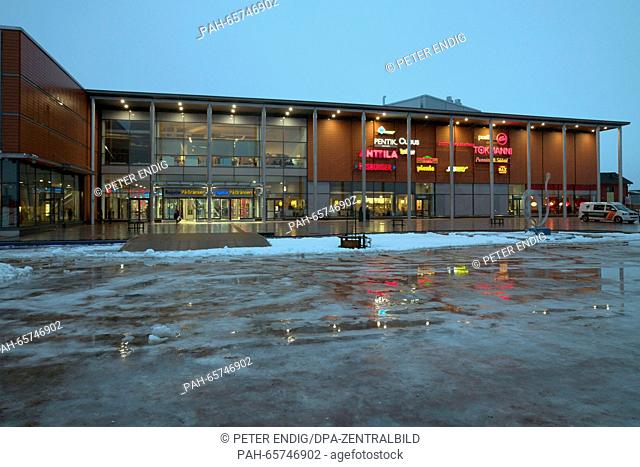 Exterior view of the Rajalla shopping center in Haparanda, Sweden, 09 February 2016. Haparanda is the only city in Sweden where stores will accept euros as...