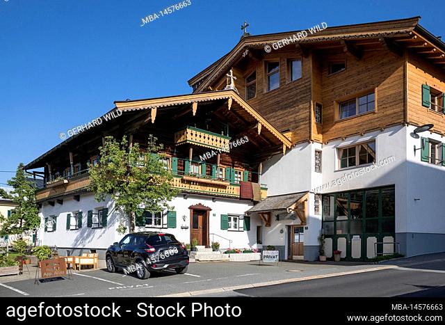 Houses in Ellmau, district Kufstein, Tyrol, Austria