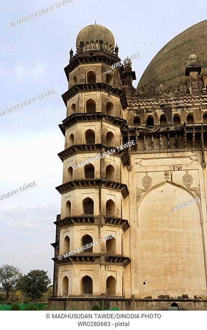 Gol Gumbaz , dome second largest one in world which unsupported by any pillars , Bijapur , Karnataka , India