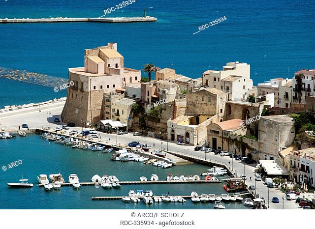 Castle, Port, Castellammare del Golfo, Province of Trapani, Sicily, Italy