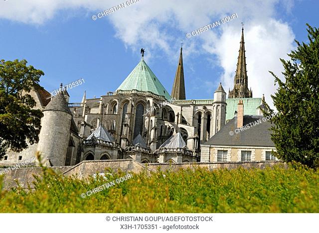 Cathedrale de Chartres, Eure-et-Loir department, Centre region, France, Europe