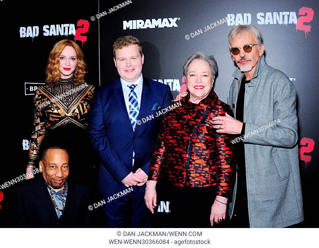 New York Premiere of 'Bad Santa 2' at AMC Loews Lincoln Square - Red Carpet Arrivals Featuring: Billy Bob Thornton, Brett Kelly, Tony Cox, Christina Hendricks