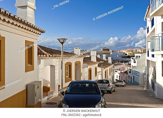Street in Burgau, Algarve, Portugal