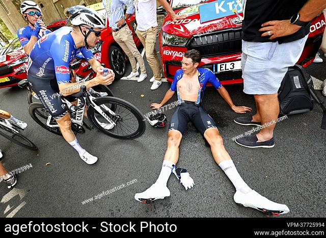 Belgian Jasper Philipsen of Alpecin-Deceuninck pictured after stage 19 of the Tour de France cycling race, from Castelnau-Magnoac - Cahors (189km), France