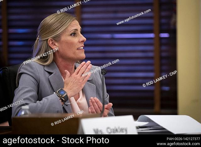 Shelby Oakley, Director, Contracting and National Security Acquisitions, Government Accountability Office, appears before a Senate Committee on Armed Services -...