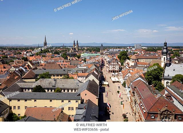 Germany, Rhineland-Palatinate, Speyer, cityview, Maximilianstrasse