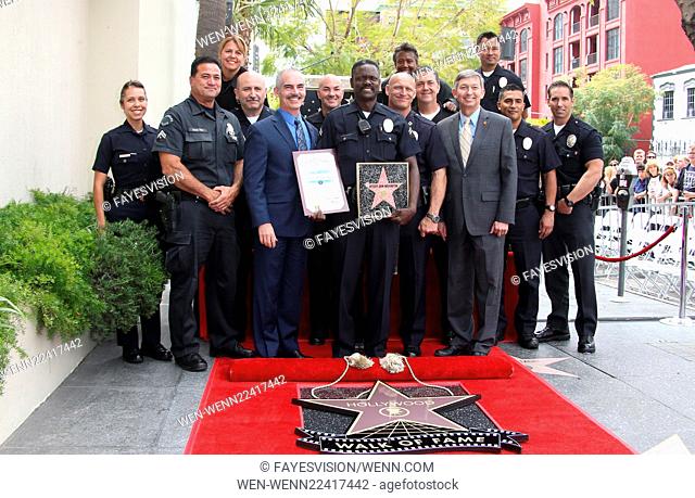 Rock Artist Jeff Lynne Honored With Star On The Hollywood Walk Of Fame Featuring: Officier John Washington Retires, Mitch O'Farrell, Leron Gubler