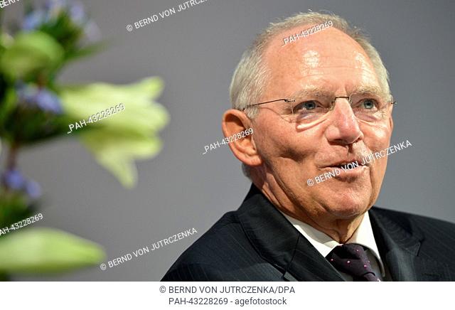 German Finance Minister Wolfgang Schaeuble speaks at the conference 'Europe: Where, how far and with whom?' by Allianz and the Market Economy Foundation in...