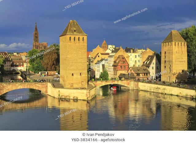 Ponts Couverts and La Petite France, Strasbourg, Grand Est, France
