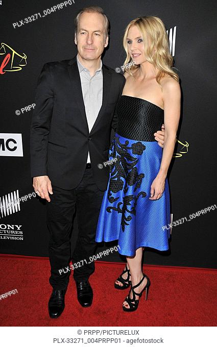 Bob Odenkirk and Rhea Seehorn at the ""Better Call Saul"" Season 3 Los Angeles Premiere held at the ArcLight Cinemas Culver City in Culver City, CA on Tuesday