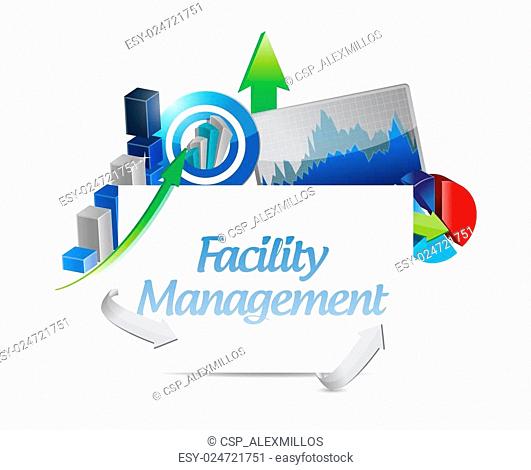 facility management business graph sign