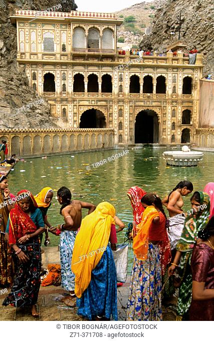 Festival. Galta Temple. Jaipur. Rajasthan. India