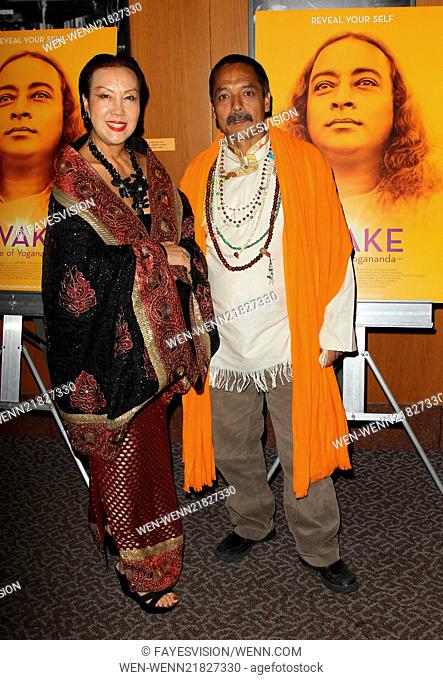 Los Angeles premiere of 'AWAKE: The Life Of Yogananda' - Arrivals Featuring: Sue Wong, Master Romio Shrestha Where: Los Angeles, California