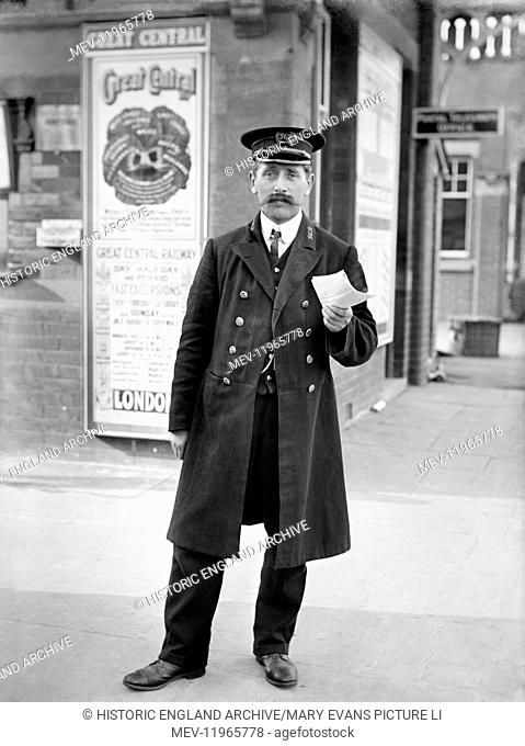 STATION MASTER, Finmere Station, Oxfordshire. In 1898-99 the Great Central Railway Company (formed 1897) created a main railway route from Sheffield through...