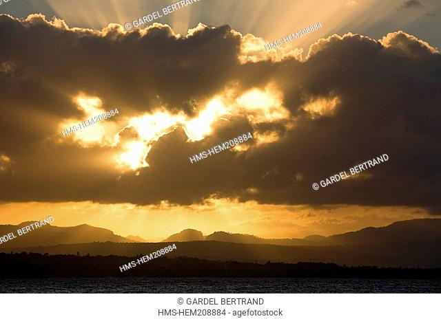 Dominican Republic, Puerto Plata province, Sosua, sunset