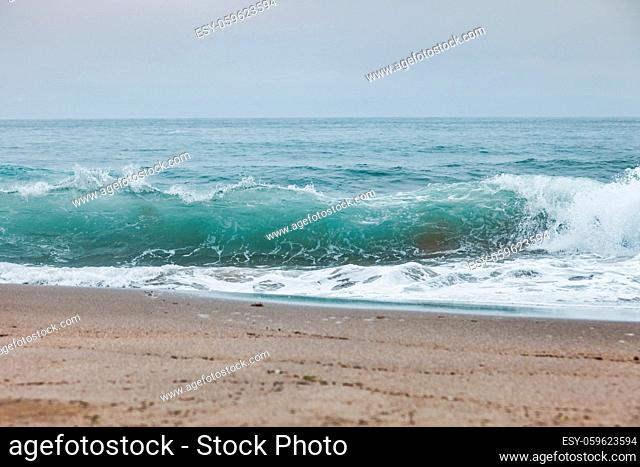 Waves in a bay, Northern Spain