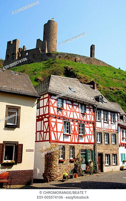 Half-timbered houses in Monreal in the Eifel