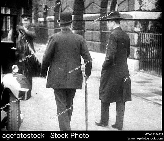 Stanley Baldwin, The British Prime Minister Walking to his Car - London, United Kingdom
