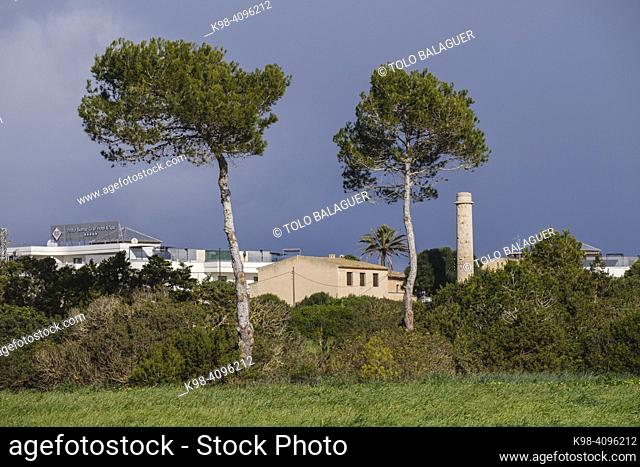 Sa Coma factory, General Bayo's headquarters during the republican landing, Spanish civil war, Son Servera, Majorca, Balearic Islands, Spain
