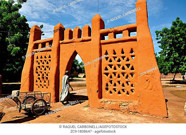 Traditional architecture made of clay, Segou, Mali